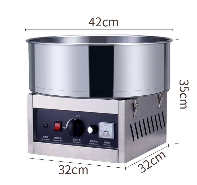 Коммерческая электрическая газовая машина для производства сладкой ваты Машина для производства сахарной ваты из нержавеющей стали Электрическая машина для производства сладкой ваты своими руками